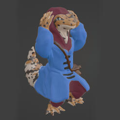 Panicked Lizardman